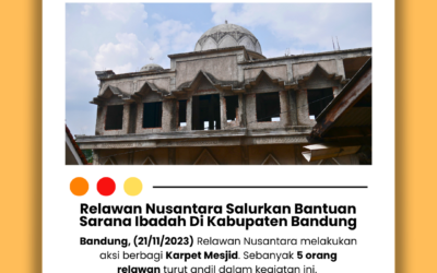 Relawan Nusantara bersama Alir Sehat Semesta Berbagi Fasilitas Ibadah