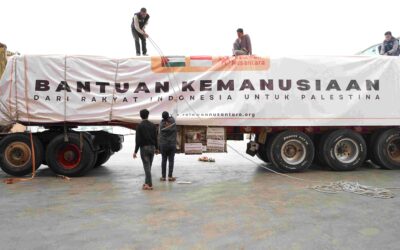 PROSES PERSIAPAN PENGIRIMAN GANDUM UNTUK GAZA