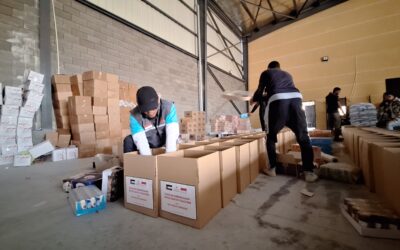 PROSES PERSIAPAN PENGIRIMAN FOOD BASKET UNTUK GAZA