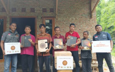 Relawan Nusantara Salurkan 10 Paket Quran Braille di Kemiling