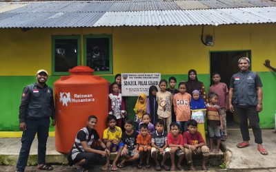 Relawan Nusantara Salurkan Sarana Air Bersih di Pulau Syahrir, Banda Maluku Tengah