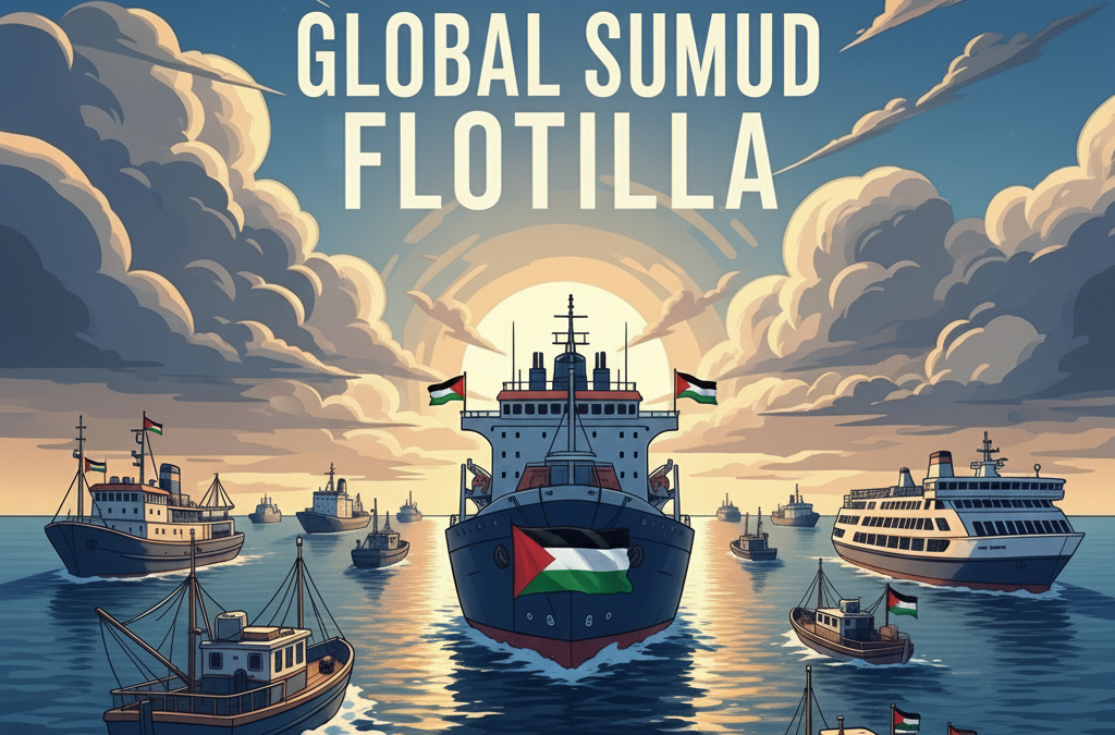 Global Sumud Flotilla: Armada Sipil Internasional Bergerak Bertahap Menuju Gaza