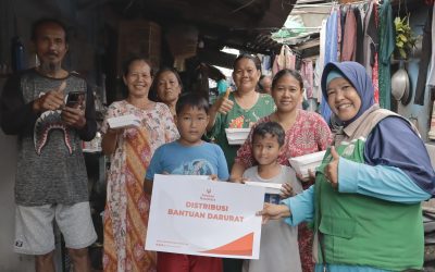 Relawan Nusantara Salurkan Bantuan Pasca Banjir di Denpasar