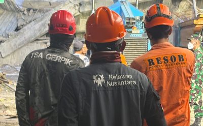 Relawan Nusantara Hadir di Tengah Duka Runtuhnya Ponpes Al Khoziny, Sidoarjo