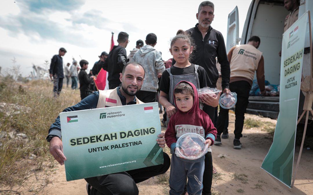 Sedekah untuk Gaza: Dari Indonesia, Hadir Senyum dan Gizi untuk Ratusan Keluarga di Pengungsian