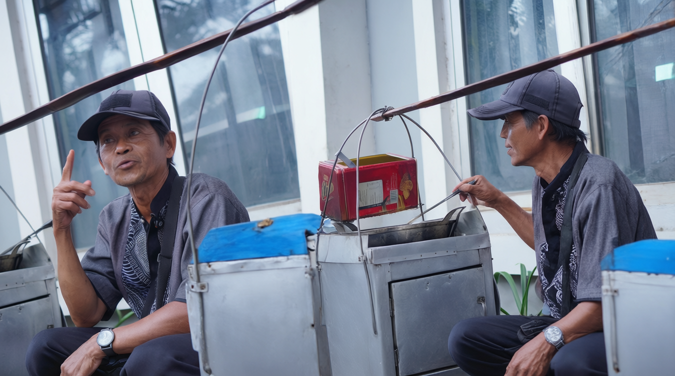 Pak Aminadin UMKM Penjual Basreng