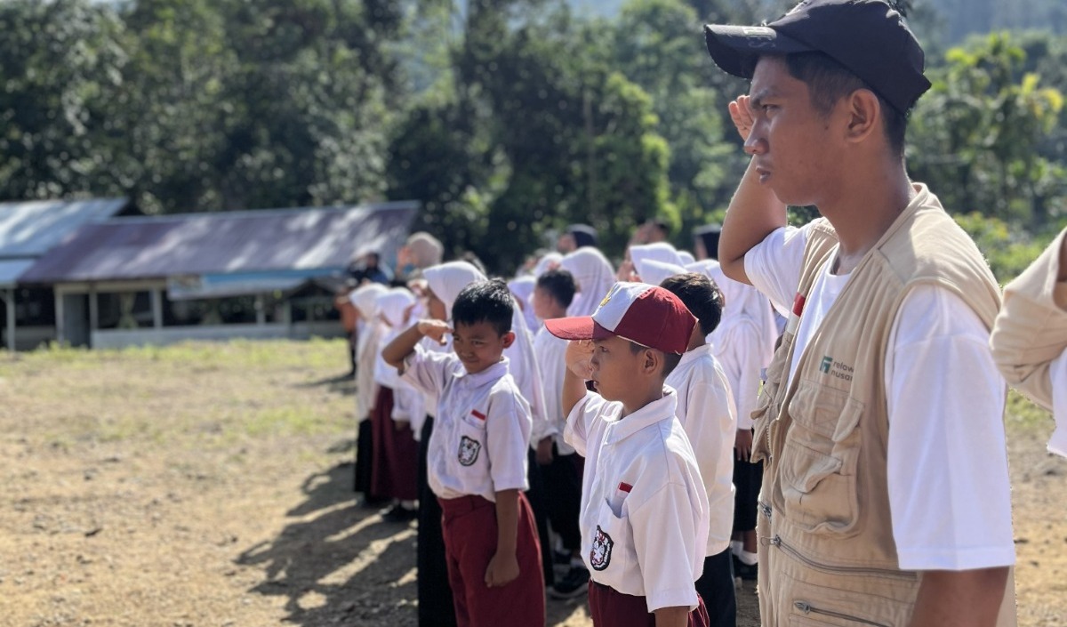 Upacara peringatan Hari Kemerdekaan Republik Indonesia di Lokop Aceh Timur